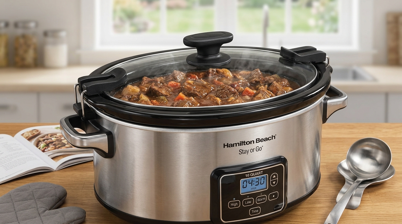 Hamilton Beach Stay or Go Extra Large 10 Quart Portable Slow Cooker: A Comprehensive Guide