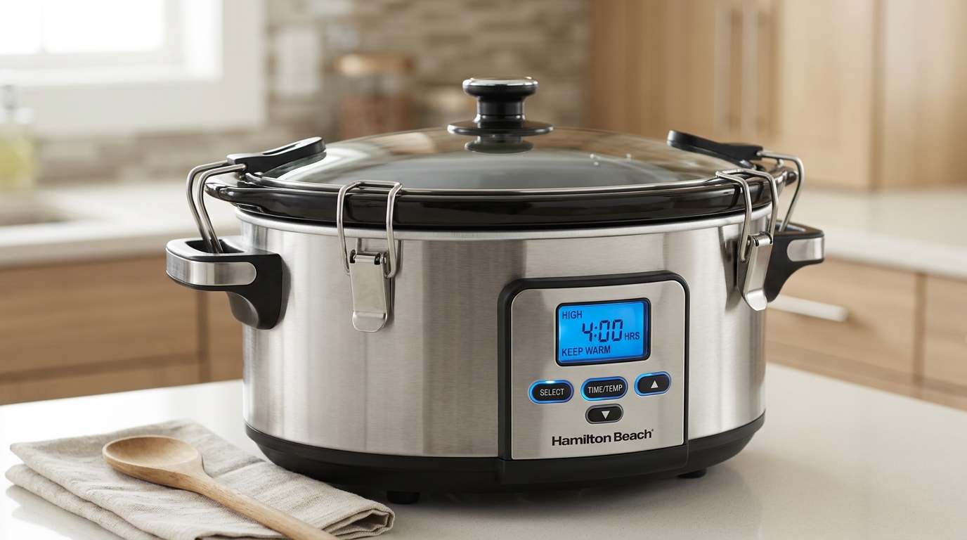 Hamilton Beach 7 Quart Stay or Go Portable Programmable Slow Cooker: A Comprehensive Guide